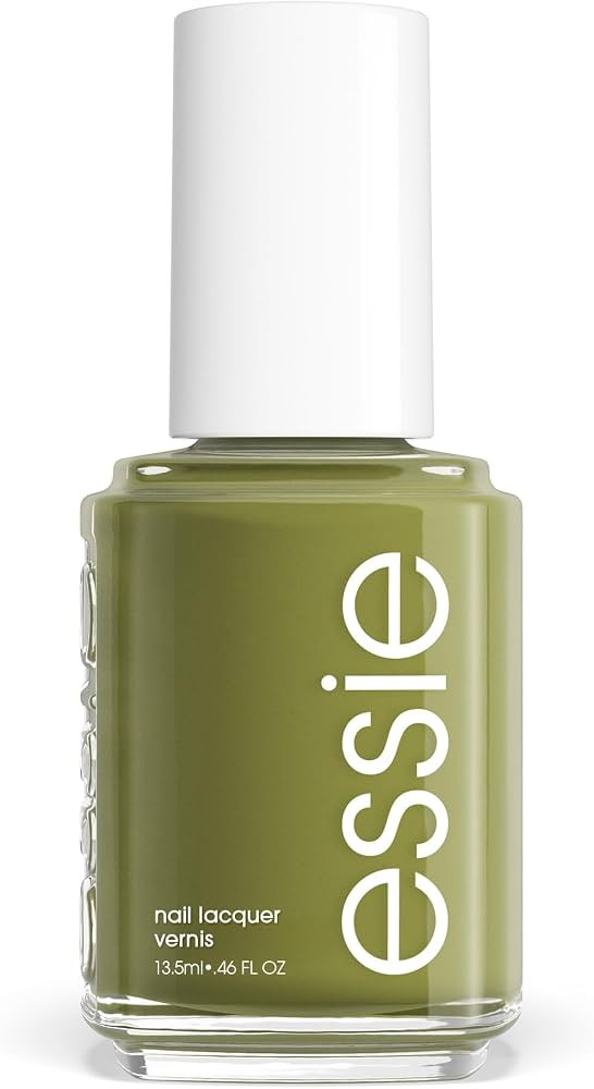 essie nail polish, ferris of them all collection, muted khaki-green nail color with a cream finis... | Amazon (US)