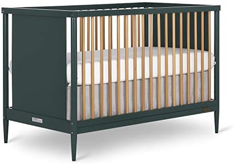 Dream On Me Clover 4-in-1 Modern Island Crib with Rounded Spindles in Olive, Convertible Crib, Mi... | Amazon (US)