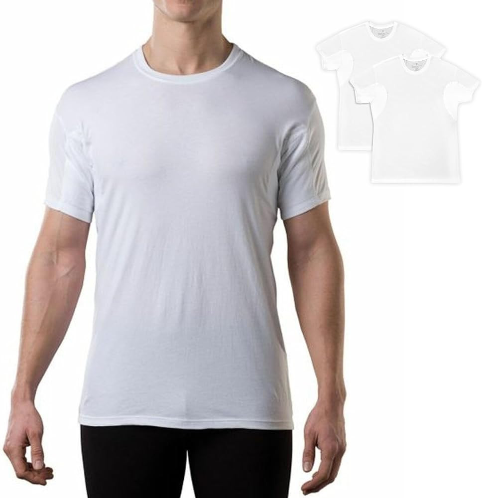 THOMPSON TEE The Men's Sweatproof Undershirt - Cotton Crew Neck - Original Fit - with Sweat Pads | Amazon (CA)