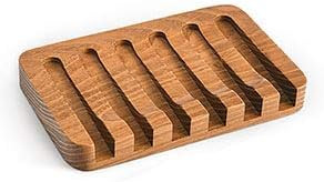 SUBEKYU Bathroom Wooden Soap Dish, Natural Bar Soap Holder with Draining Tray for Shower/Bathroom... | Amazon (US)