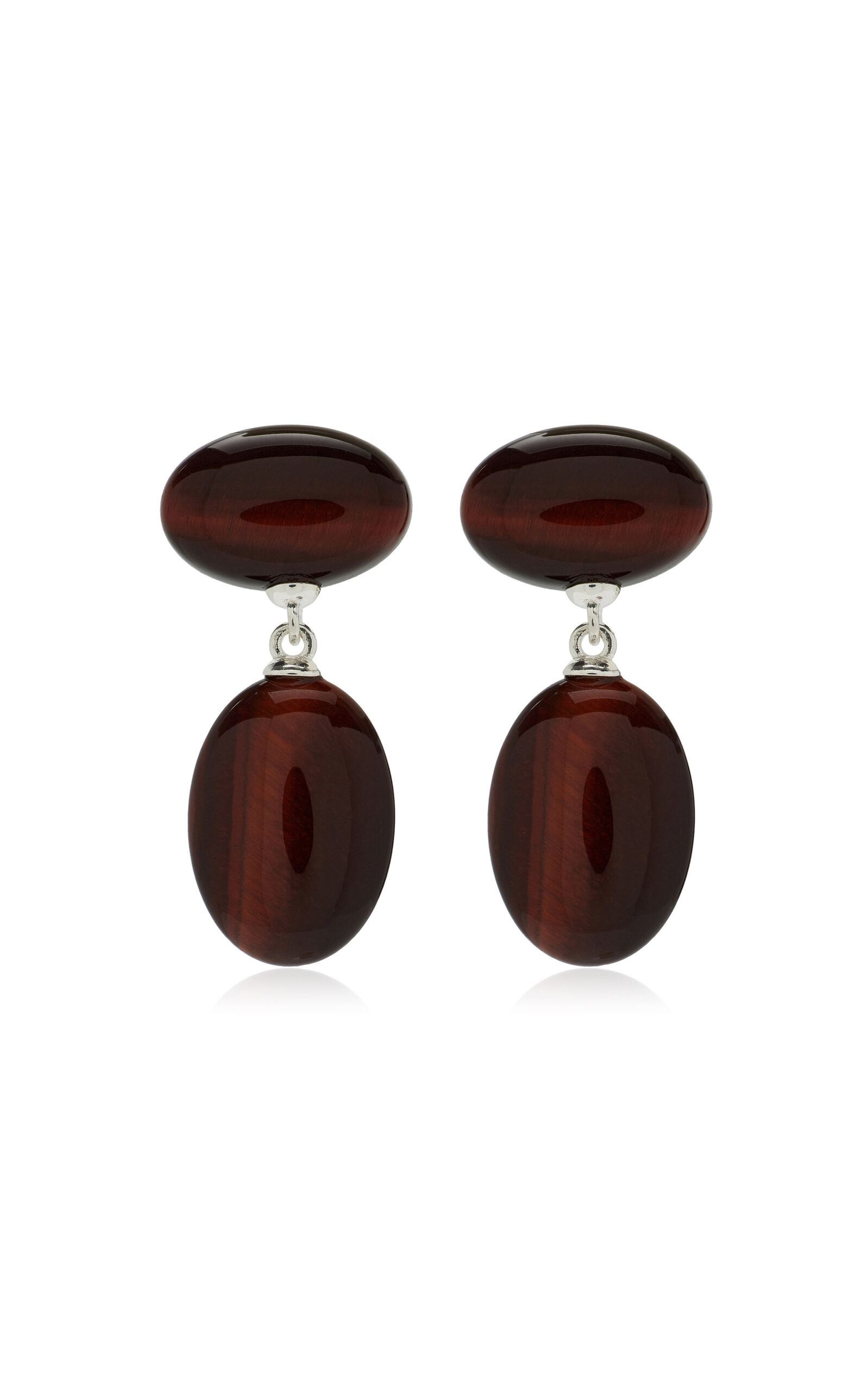 Ragbag Studio - Emberly Tiger's Eye Earrings - Brown - OS - Moda Operandi - Gifts For Her | Moda Operandi (Global)