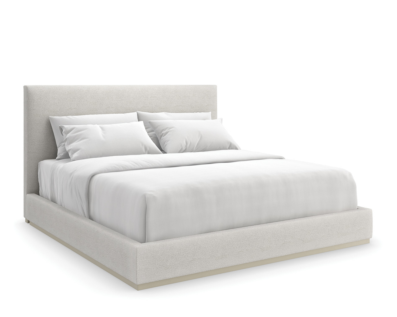 The Boutique Bed King Upholstered Bed In Gray | 1stopbedrooms