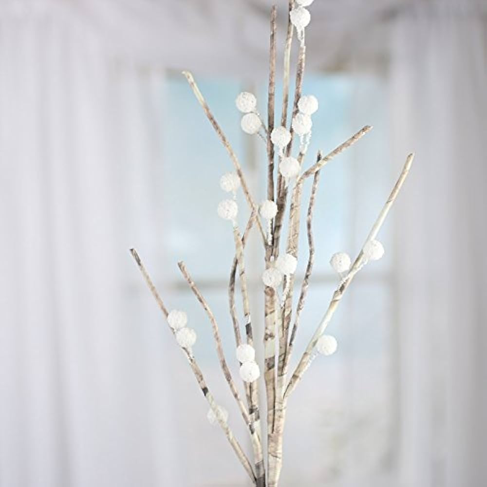 Factory Direct Craft Set of 2 Artificial White Berry and Willow Sprays for Holiday Decorations an... | Amazon (US)