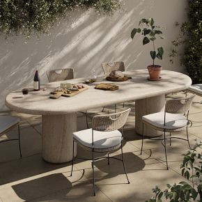 Marbella Indoor/Outdoor Dining Table (102") | West Elm (US)
