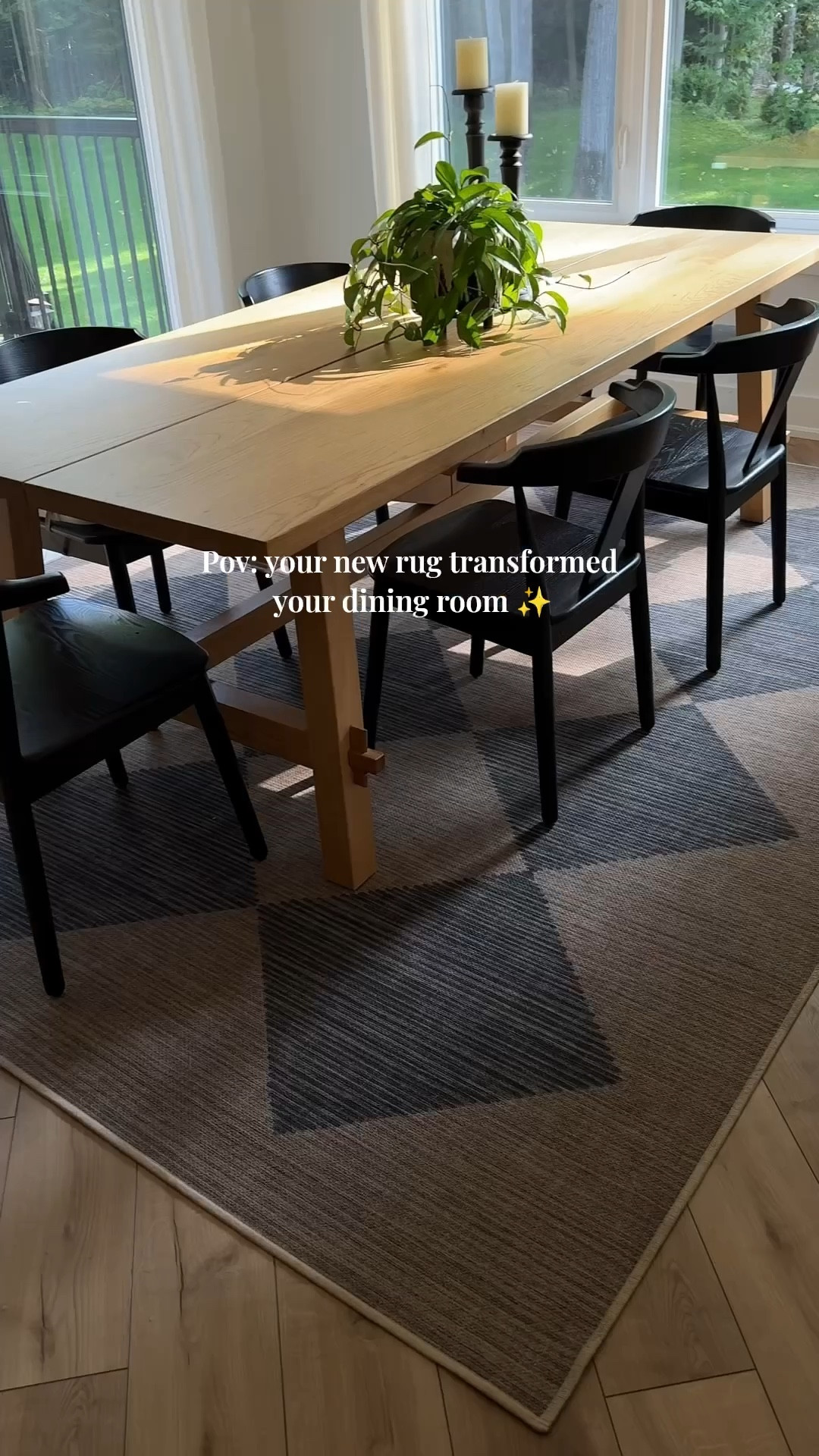 Dining room transformation ✨ Washable rugs are a must with two toddlers at home 🫶🏼

#LTKFamily #LTKHome