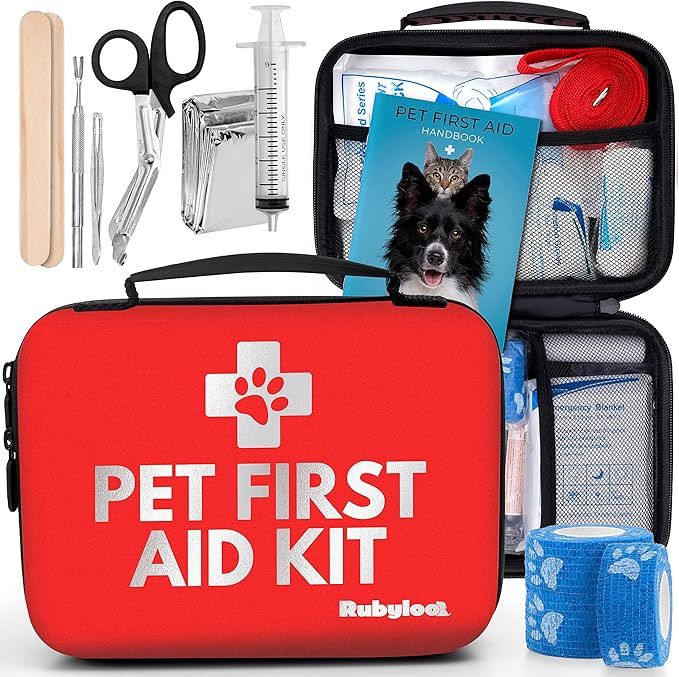 Dog First Aid Kit | Pet First Aid Supplies to Treat Your Dogs & Cats in an Emergency | Includes P... | Amazon (US)