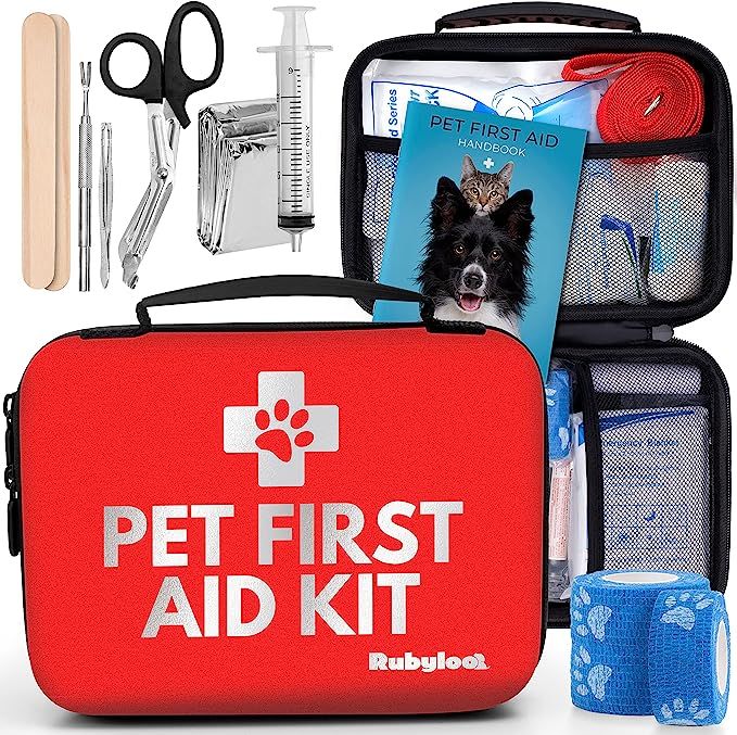 Dog First Aid Kit | Pet First Aid Supplies to Treat Your Dogs & Cats in an Emergency | Includes P... | Amazon (US)
