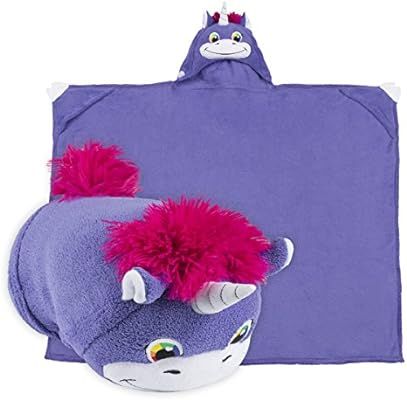 Comfy Critters Stuffed Animal Blanket – Unicorn – Kids Huggable Pillow and Blanket Perfect fo... | Amazon (US)