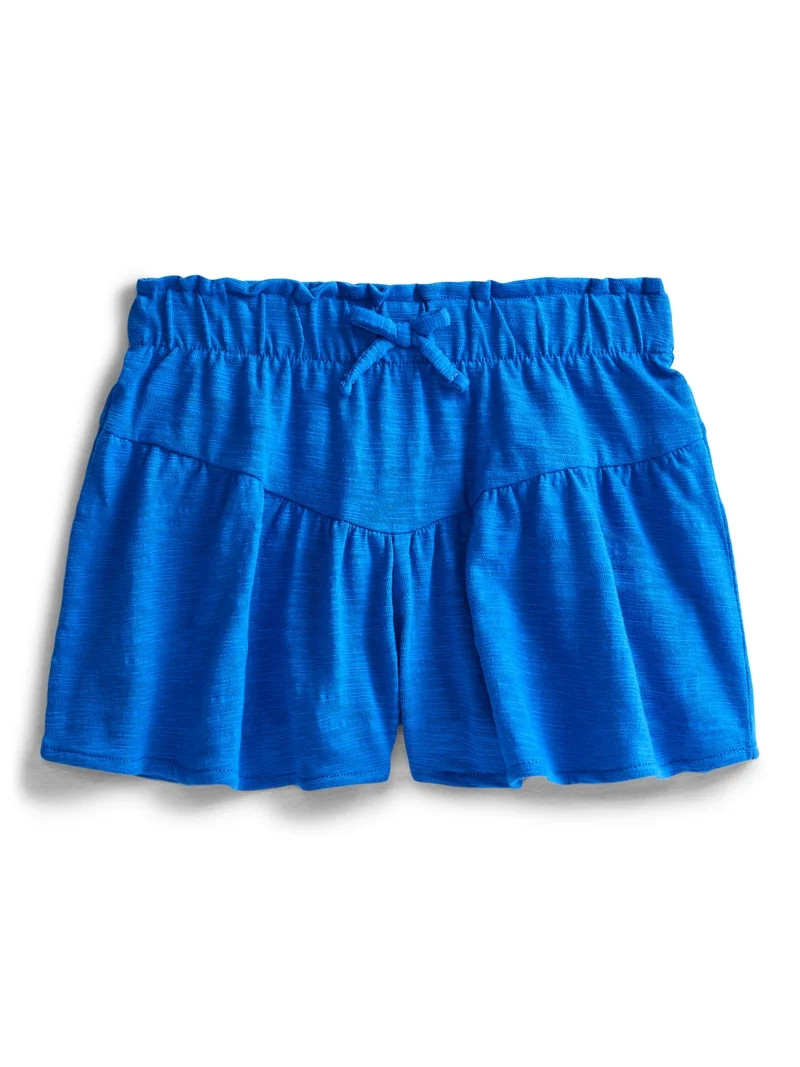 Wonder Nation Girls Textured Fashion Shorts, Sizes 4-18 | Walmart (US)