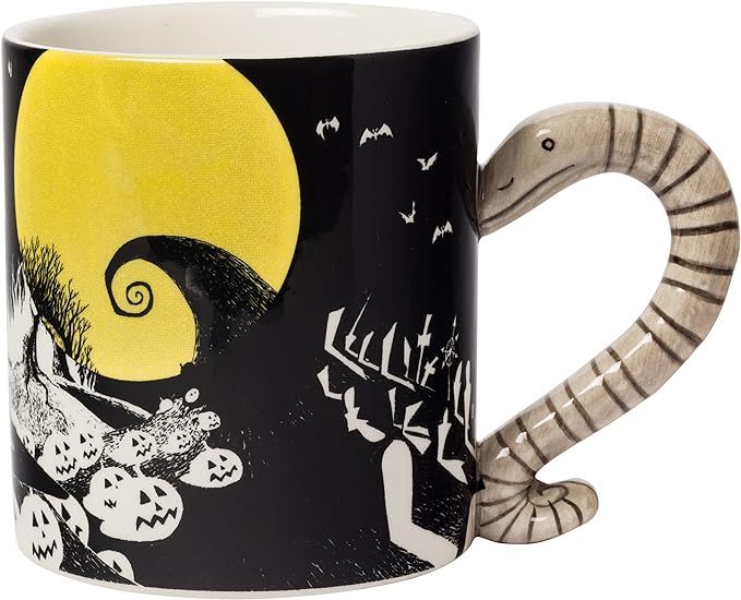 Silver Buffalo Disney Nightmare Before Christmas Jack and Moonlight Snake Sculpted Handle Ceramic... | Amazon (US)