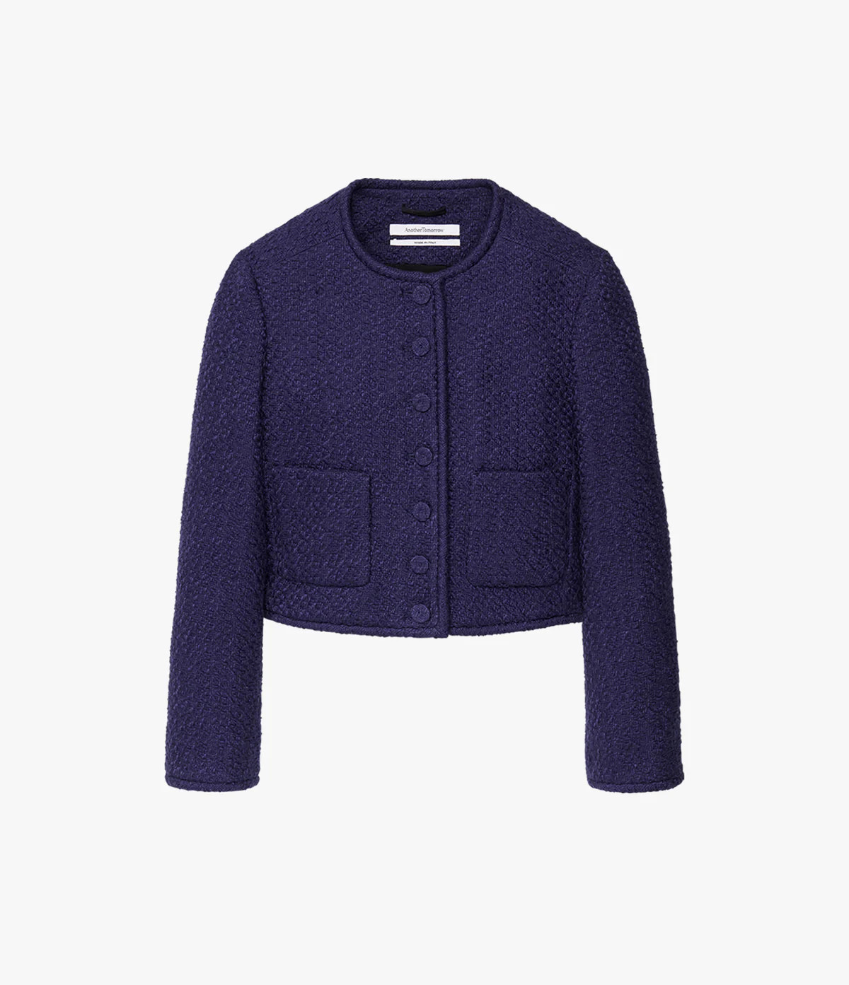 Cropped Tweed Jacket | Cream | AnotherTomorrow