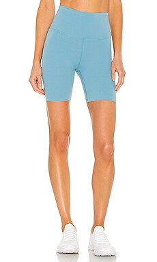 Nike Yoga Luxe 7" Short in Cerulean from Revolve.com | Revolve Clothing (Global)