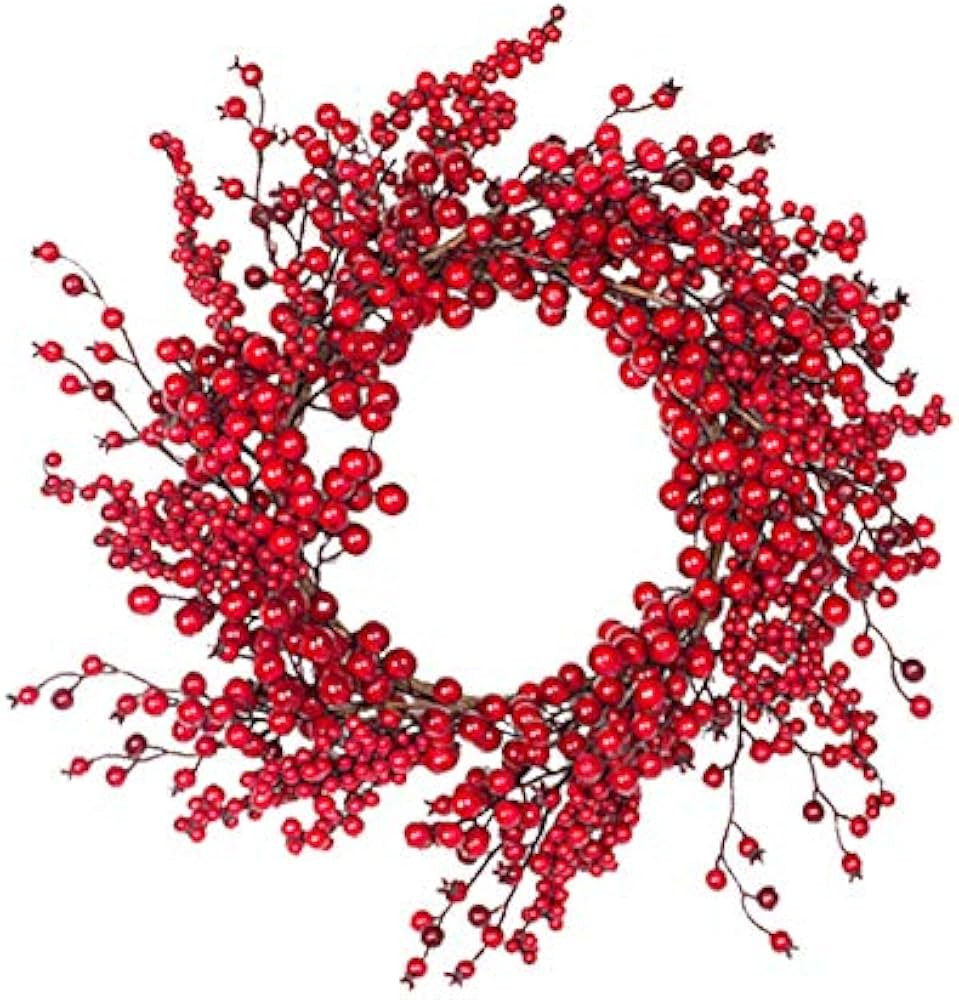 18 Inch Christmas Wreath Berry Wreath Winter Wreath Winter Wreath | Amazon (US)