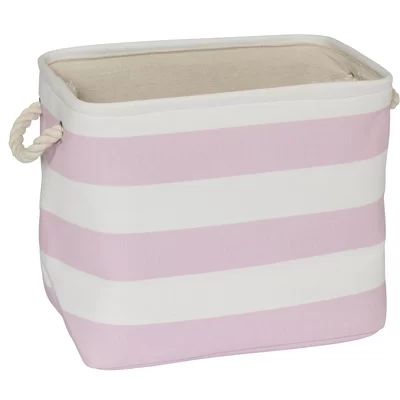 Striped Bin Color: Pink/Cream | Wayfair North America