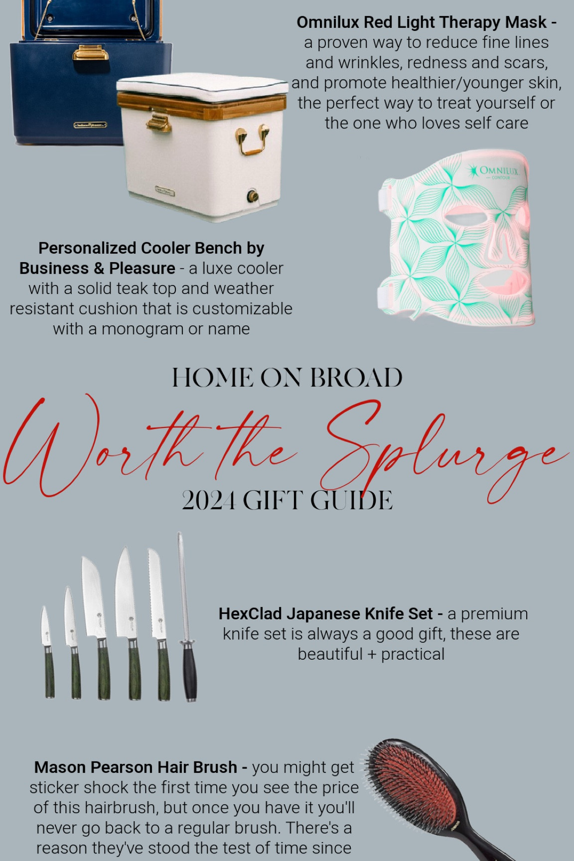 2024 “Worth the Splurge” Gift Guide 



#LTKSeasonal #LTKGiftGuide #LTKHoliday