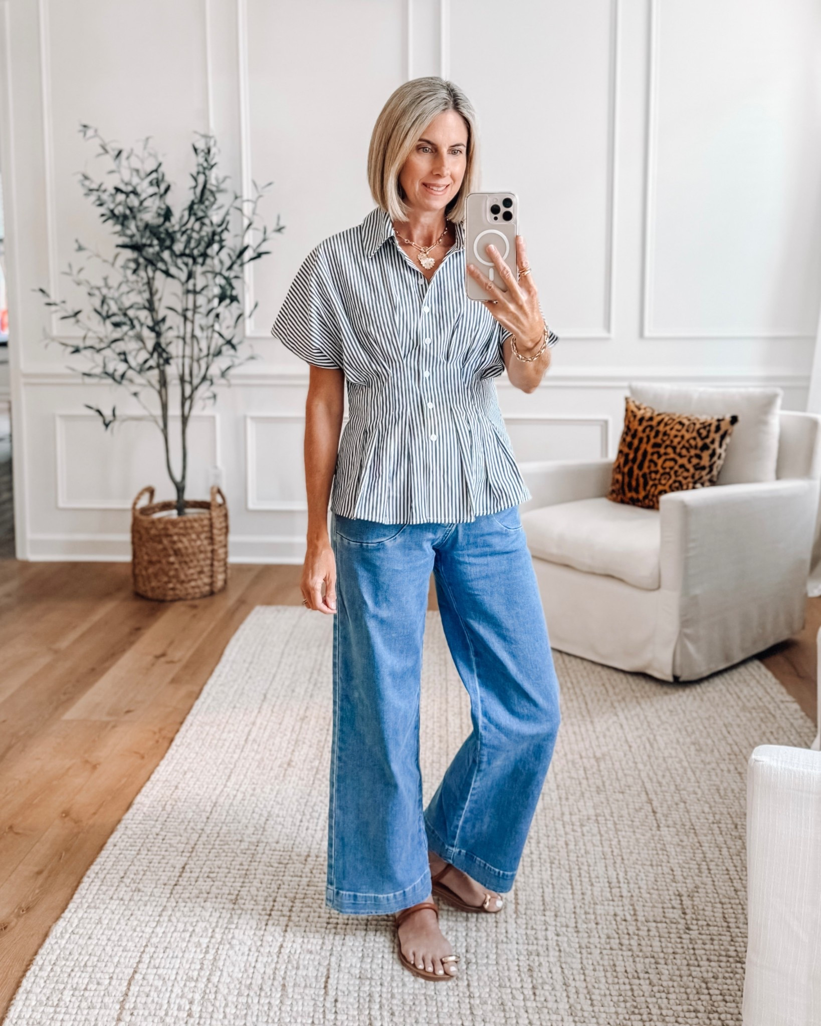 This striped peplum top might be my new favorite Amazon find 🤍 Love the pleated details and flattering fit. Wearing a small. Comfy Amazon jeans wearing a 4 but could have sized up one to a 6. 

#amazonfashion #ltkstyle #amazonoutfit #peplumtop #easyoutfit #everydaystyle #amazonfinds

#LTKFindsUnder50 #LTKOver40 #LTKSaleAlert