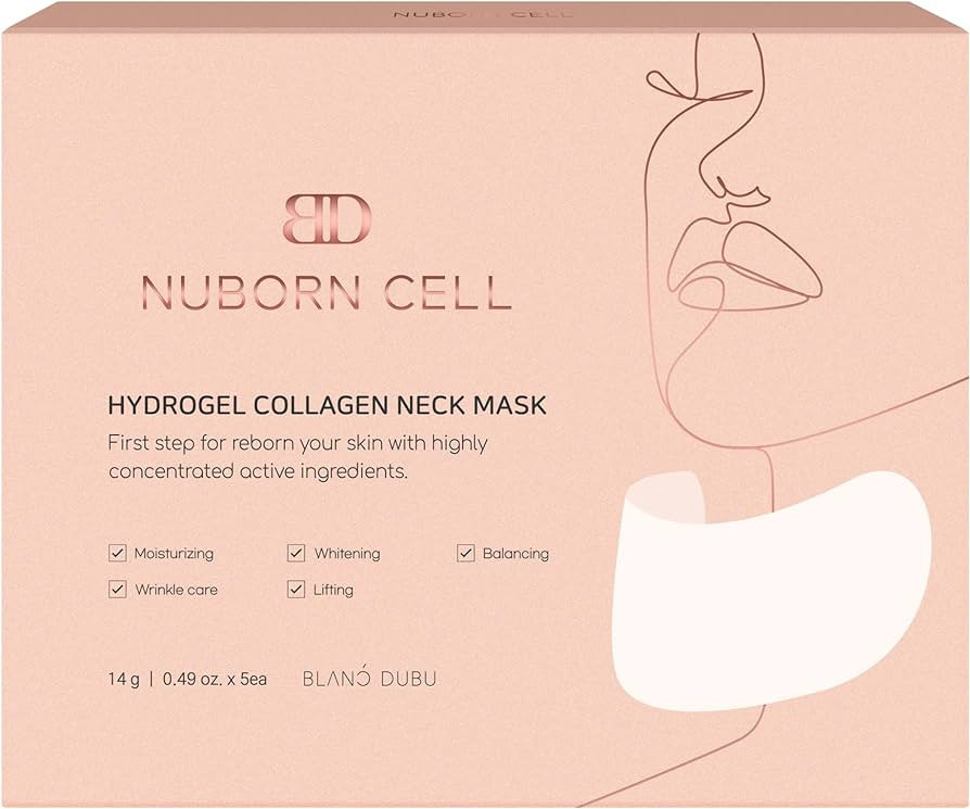 BLANC DUBU NUBORN CELL Hydrogel Collagen Neck Mask | Advanced Moisturizing Stem Cell Gel Sheet Ne... | Amazon (US)