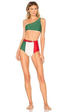 Italy Tricolor One Shoulder Hot Pant Bikini Set
                    
                    ADRIANA ... | Revolve Clothing (Global)
