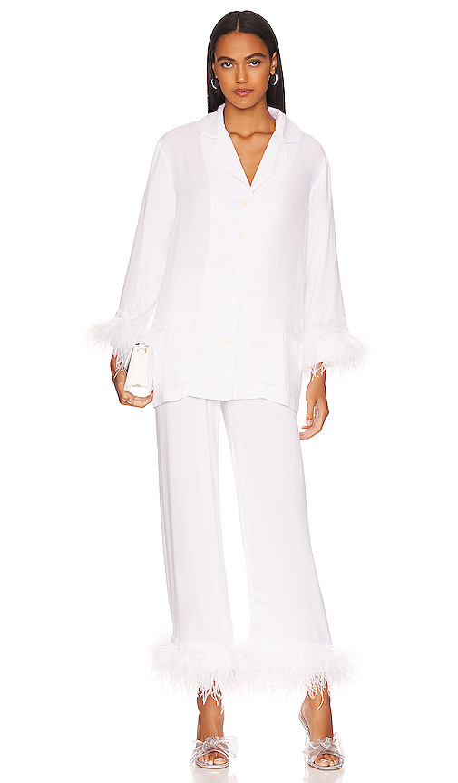 Pajama Set with Double Feathers | Revolve Clothing (Global)