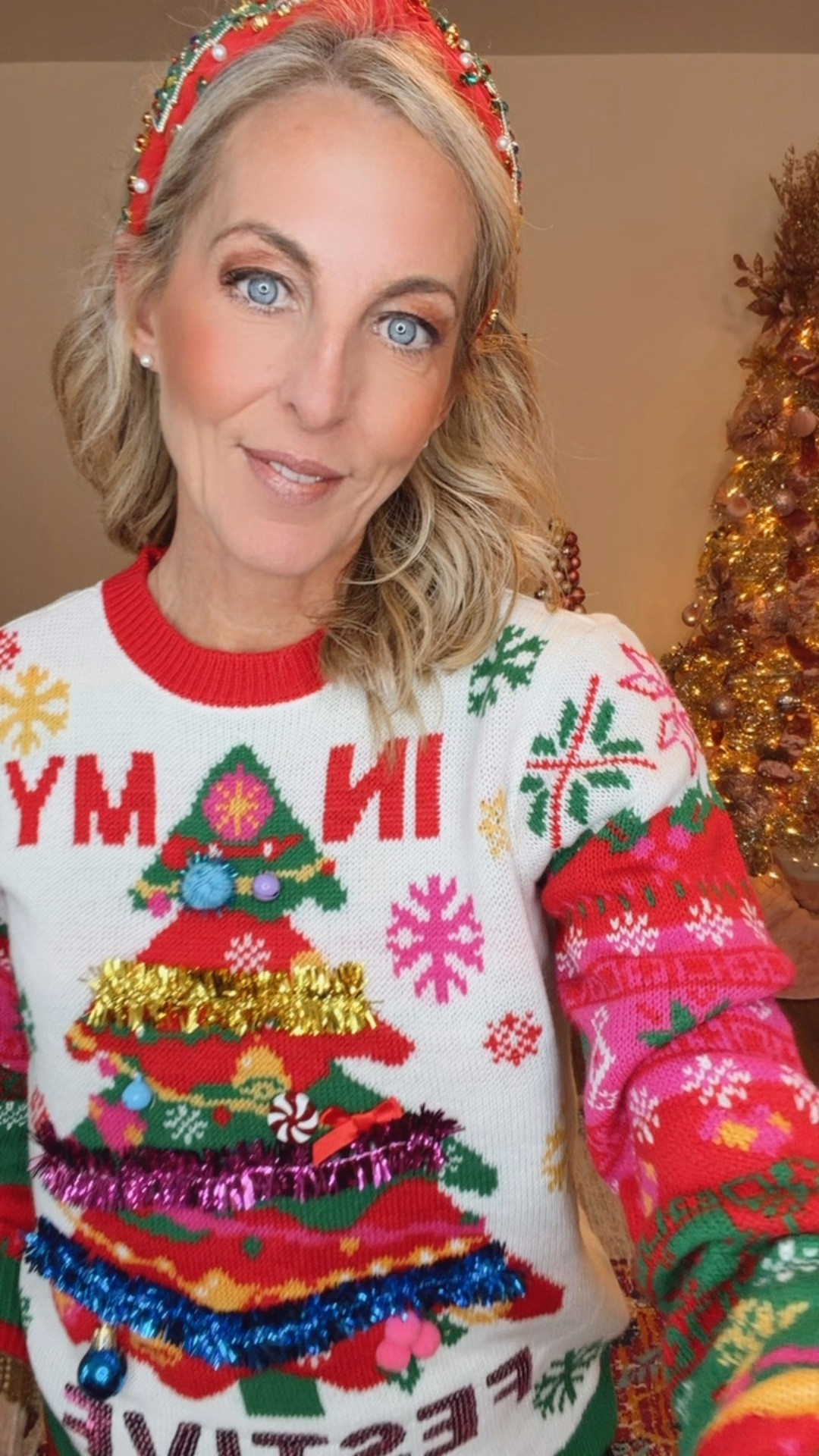 It’s Deck the Halls day at school today, and this is what this teacher is wearing from
Walmart for under $20! This festive sweater is truly the life of the party. It’s lightweight, bold, sprinkled with 3D trims, and under $20. Wearing a size small. It comes in so many fun colors, and trust me… it jingles AND it rocks with enough Christmas spirit to outshine any ugly sweater contest or holiday party.  Comment WALMART and I’ll send all the links your way! 🎄✨

I wore a similar one yesterday but switched it up today with this long denim skirt. It’s under $30 and I’m wearing an XS. Holiday cheer officially activated — whether I’m holding a handful of sweaters in my reel or twirling on my porch — I’m ready to rock around the Christmas tree.


#LTKootd #LTKdayinmylife #LTKHoliday