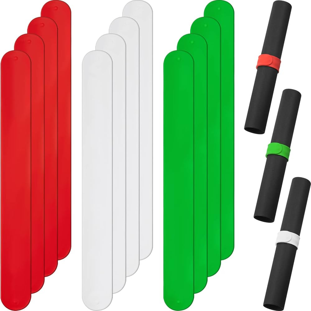 Holiday White Red and Green Flip Wraps Silicone Covered Metal Strips Flip 1 x 9 Inch Wrapping Pap... | Amazon (US)