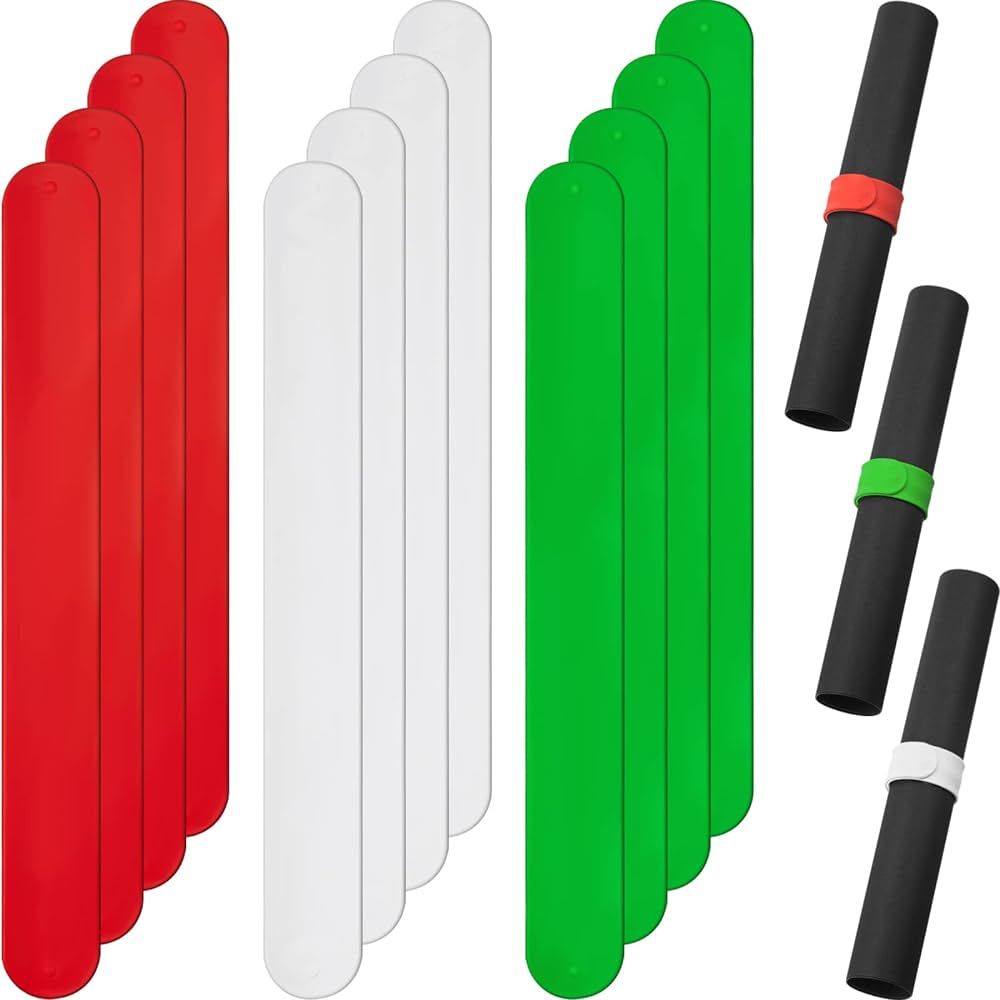 Holiday White Red and Green Flip Wraps Silicone Covered Metal Strips Flip 1 x 9 Inch Wrapping Pap... | Amazon (US)