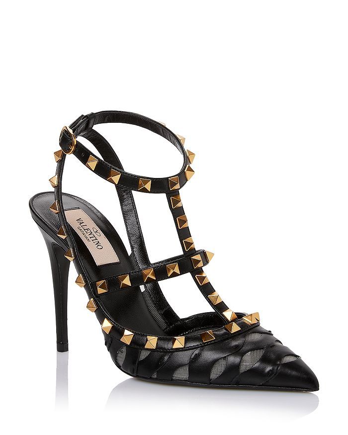 Women's Rockstud Cage Leather Pumps with Tonal Studs | Bloomingdale's (US)