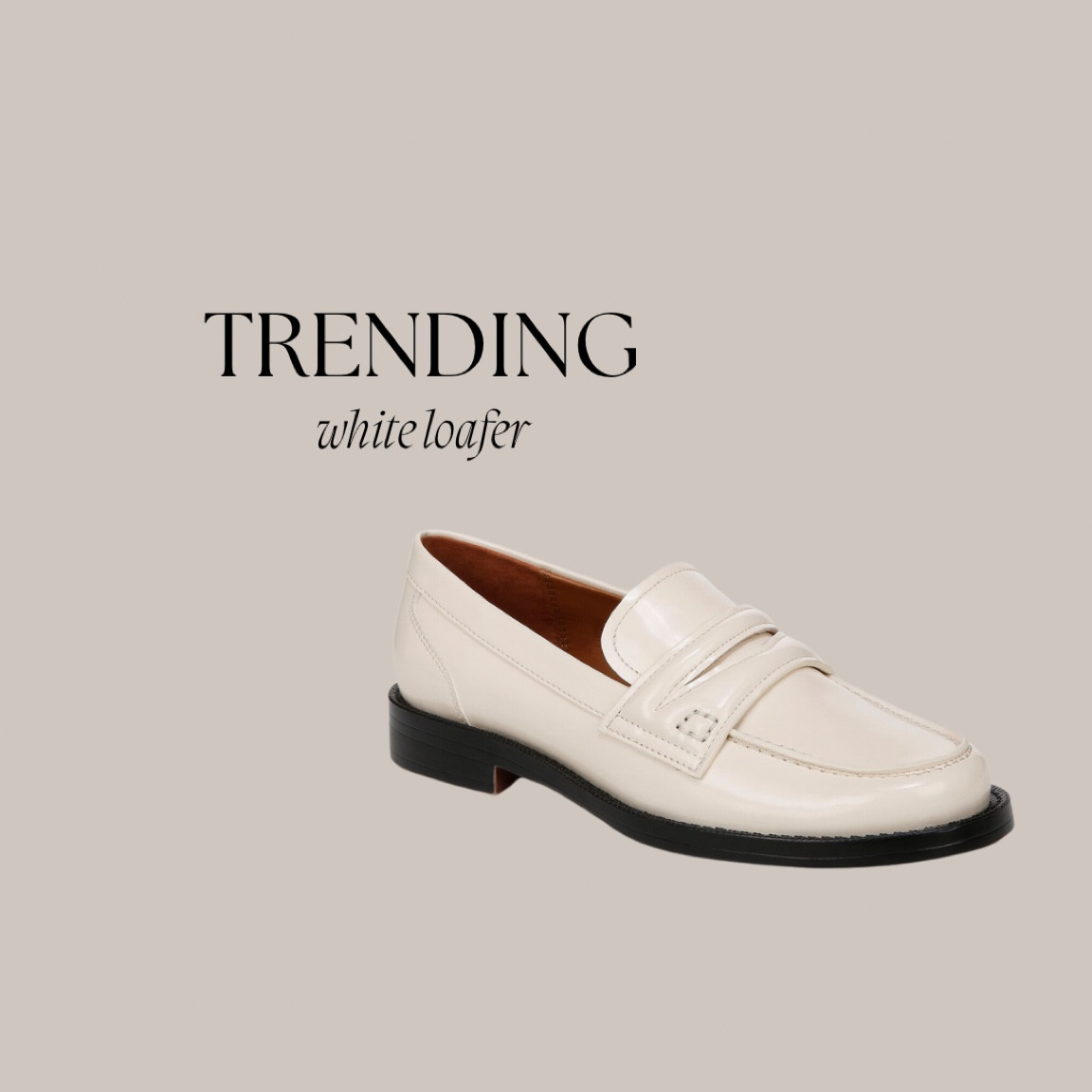 Currently trending: white loafer — just add ankle socks! 

#LTKSeasonal #LTKFindsUnder100 #LTKStyleTip