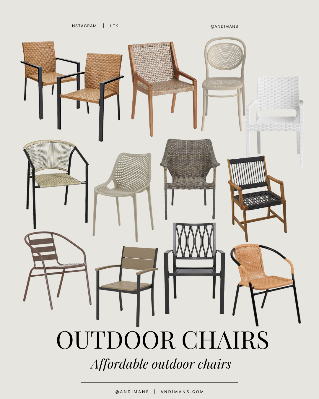 Comfortable, neutral outdoor chairs that make you actually want to sit outside. These are perfect for small patios, balconies, and backyards, with cozy cushions and an earthy, modern look that blends right in with indoor-style decor. 

 #LTKOver40 #LTKHome #LTKSaleAlert