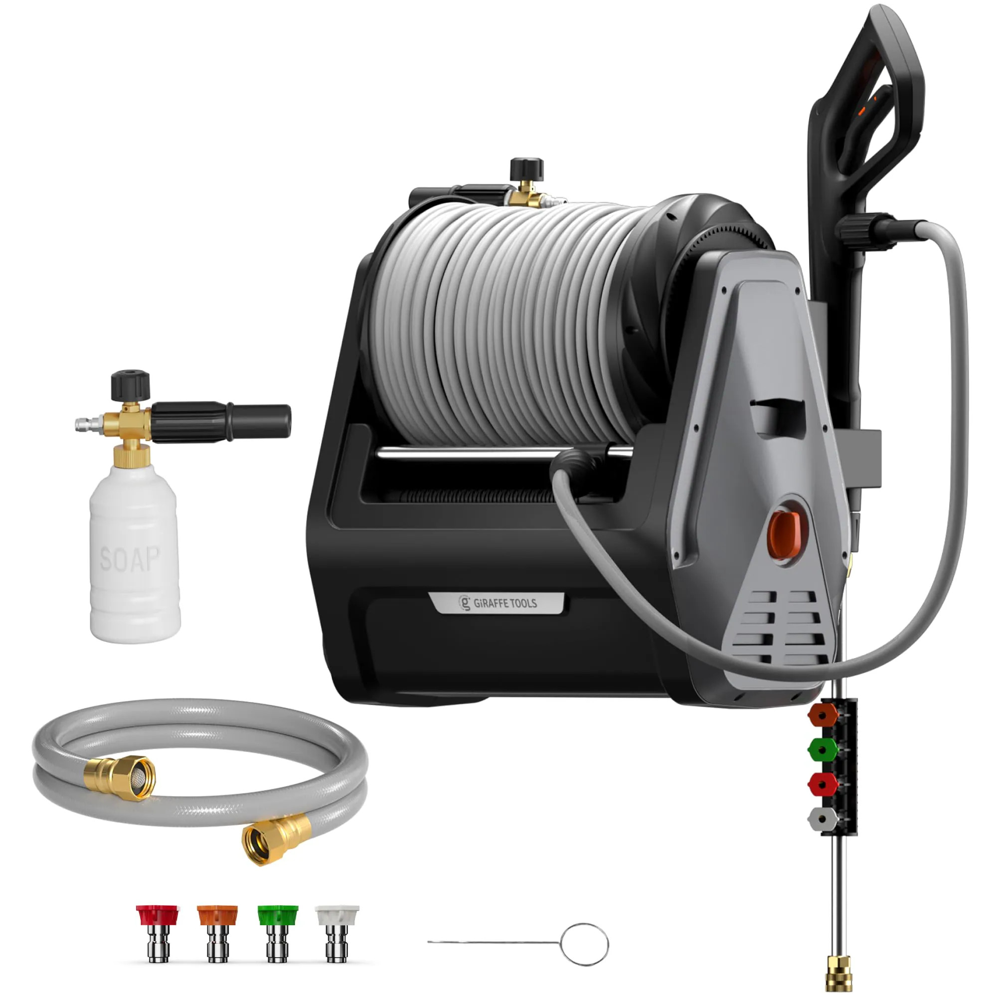 Giraffe Tools Grandfalls G30 2900-PSI 2.2-GPM Cold Water Electric Pressure washer with 4 Spray Tips | HP135-G30A | Lowe's