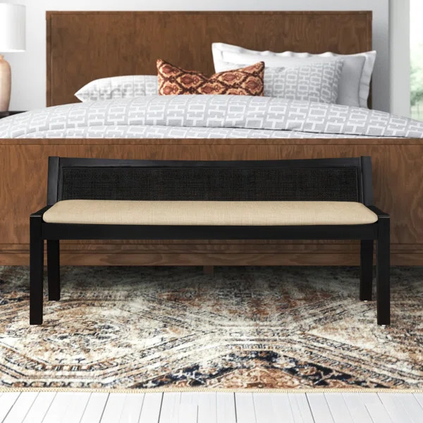 Donner Cane Back Cushioned Bench | Wayfair North America