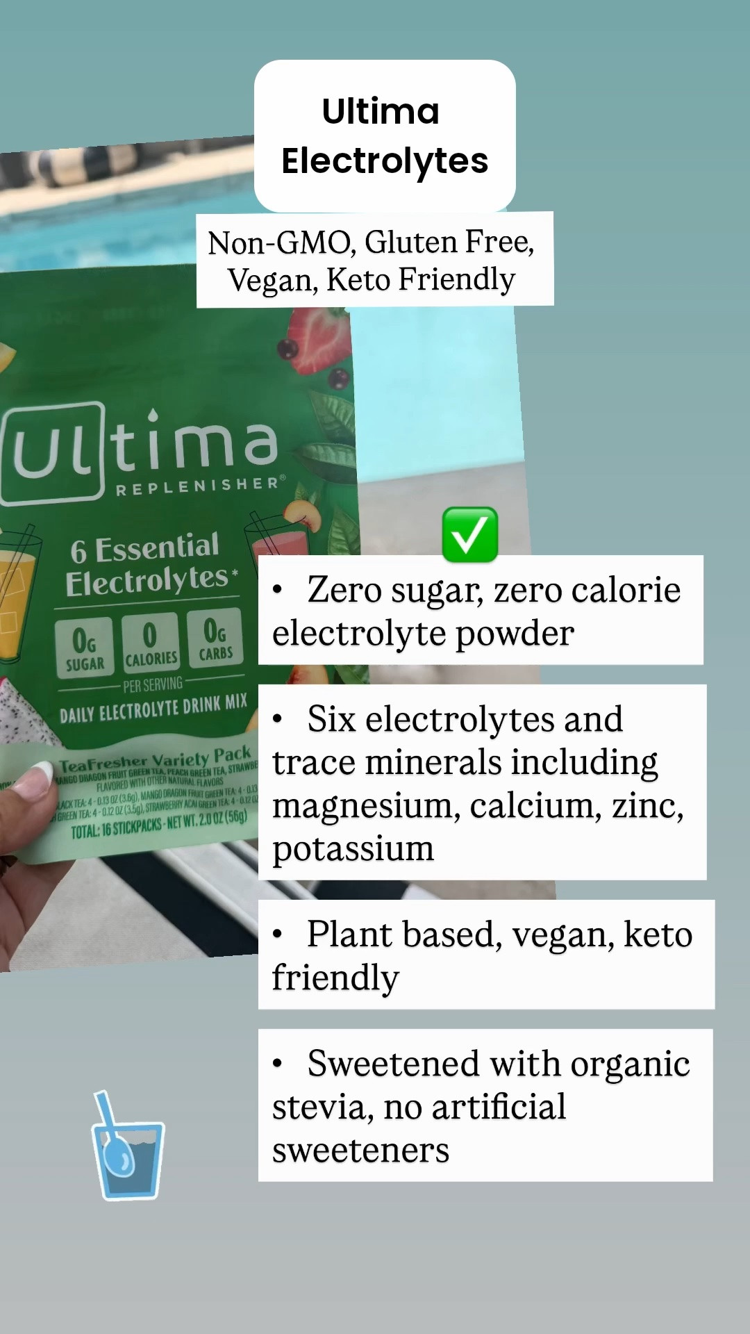 Clean electrolytes with no artificial sweeteners and sweetened with organic stevia. Hydration made simple. 💧

#LTKfitnessgoals