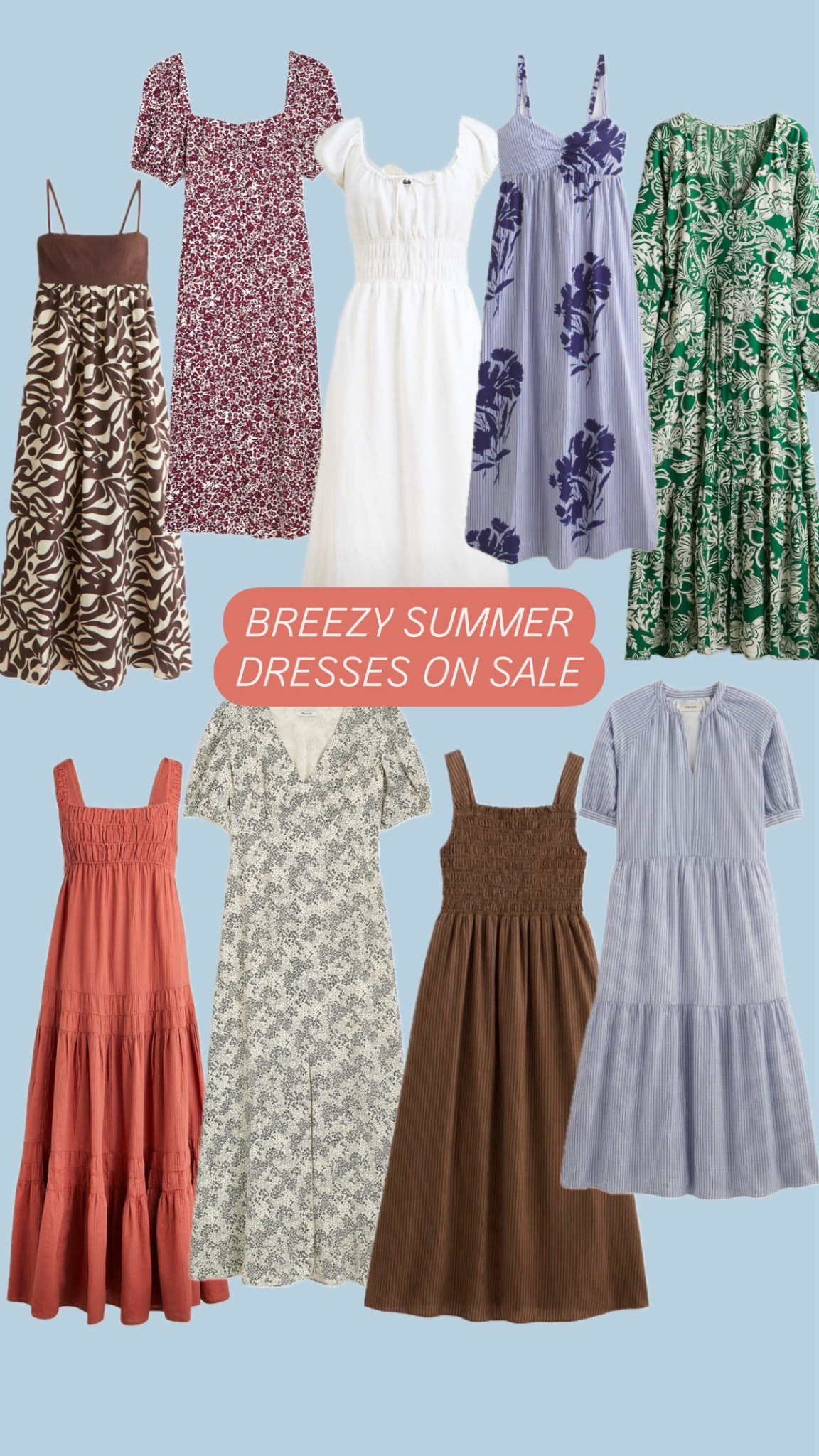 You guys know I love a nice flowy dress so I rounded up a few I found that are on sale for Memorial Day Weekend:) #summerdresses #sale #dresses