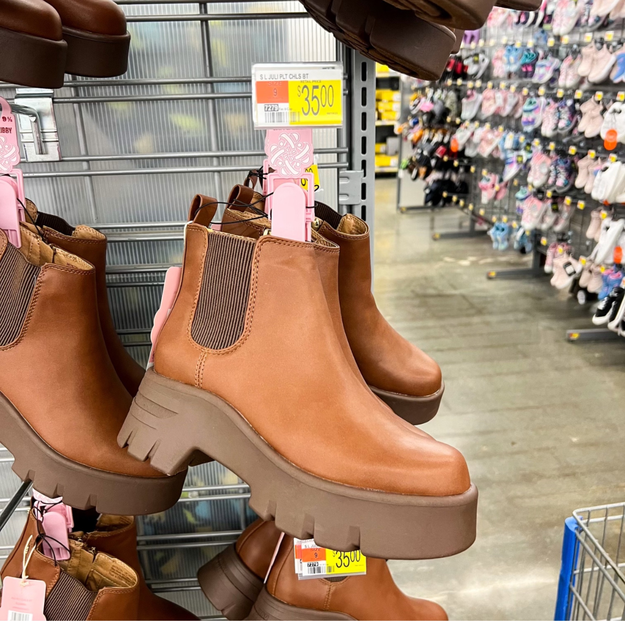 2 new pairs of lug boots we just spotted at Walmart 😍 The first is a more affordable option from the Sam & Libby line (also comes in black) and the second pair is from the Madden NYC line and more than we normally like to spend on shoes ($50) 😬. We are split down the middle with which pair we prefer so tell us below which option you would grab. 

#LTKSeasonal #LTKsalealert #LTKshoecrush