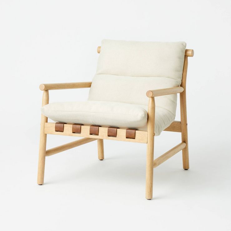 Holly Sling Back Accent Chair Cream/Natural (KD) - Threshold&#8482; designed with Studio McGee | Target