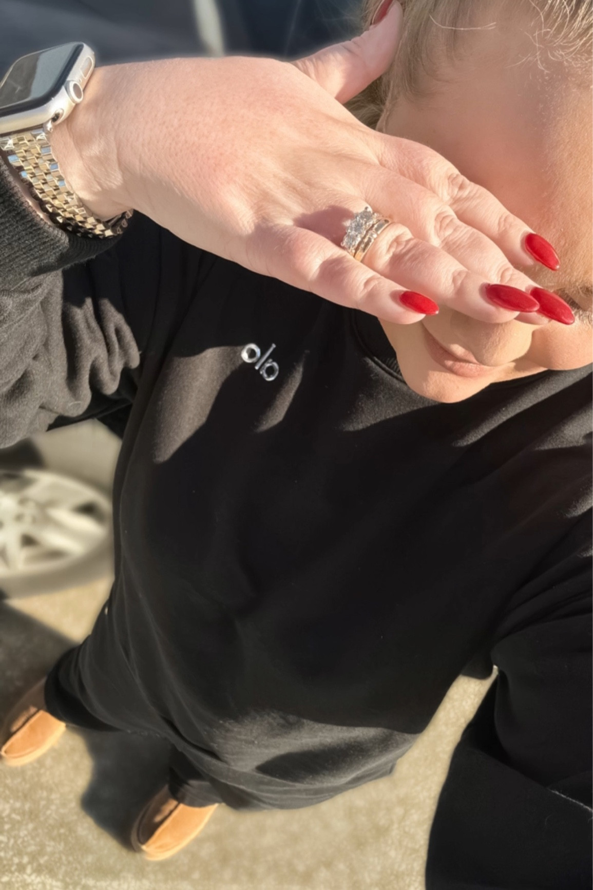 A teen at the rest stop told me my outfit is cute so it looks like I’m not as “chuegy” as I thought! 🙌🏼 I love this Alo set so much. Pair it with an Alo trucker hat and 🤌🏼

#LTKsalealert #LTKtravel #LTKstyletip