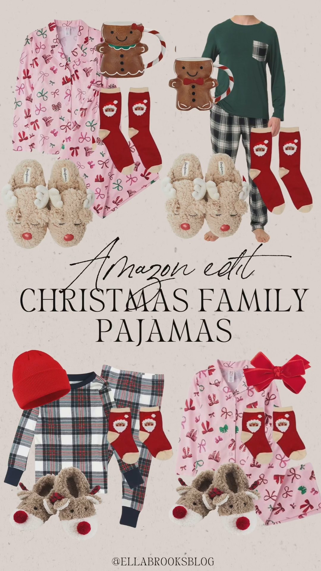 Christmas family pajamas from Amazon

Amazon fashion,
seasonal style, family pjs, Christmas pjs, reindeer slippers, holiday pajamas

#LTKHoliday #LTKFamily #LTKSeasonal