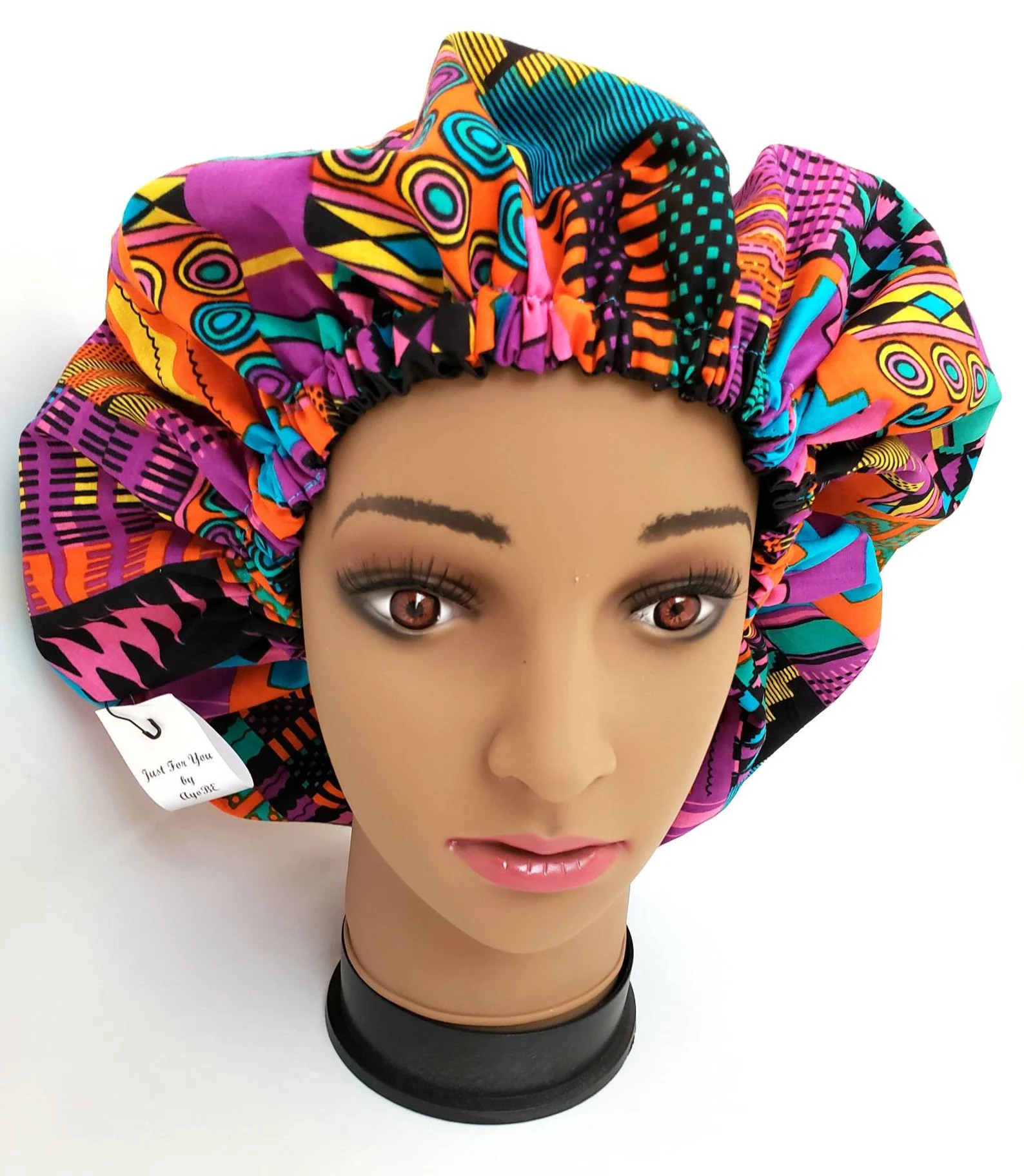 Purple Pink Reversible Satin Hair Bonnet, Double Layer bonnet, Great for All Hair Types | Etsy (US)