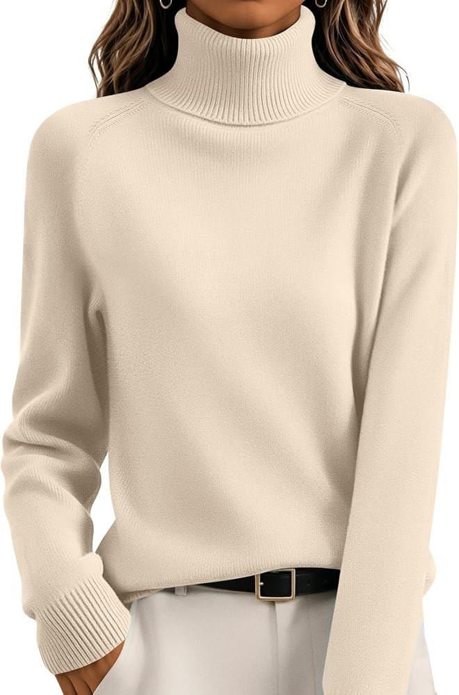 Zeagoo Womens Sweaters Fall Turtleneck Tops Long Sleeve Winter Clothing | Amazon (US)