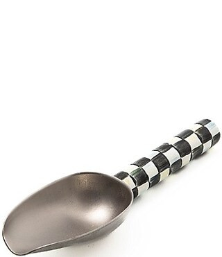 MacKenzie-Childs Small Check Enamel Scoop - Courtly Check | Dillard's