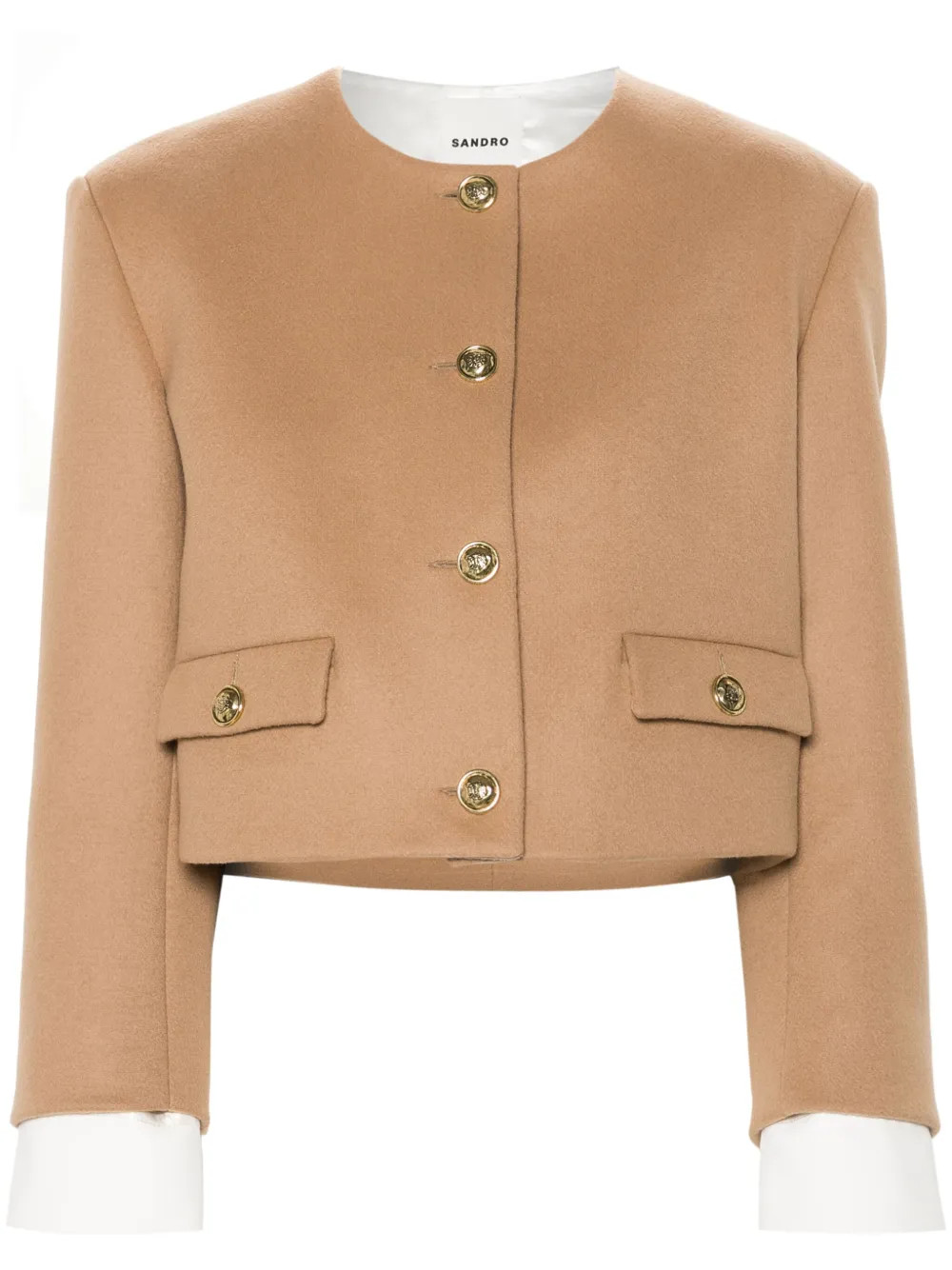 SANDRO Jacke Im Layering-Look | Braun | FARFETCH DE | Farfetch Global