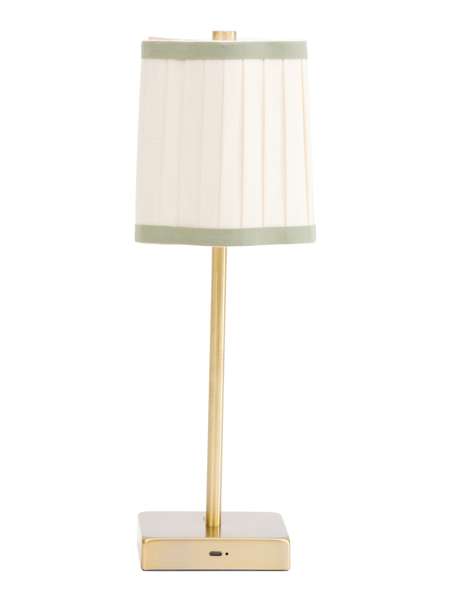 15x5.5 Fluted Trimmed Shade Metal Recharge Touch Lamp | Lighting | Marshalls | Marshalls