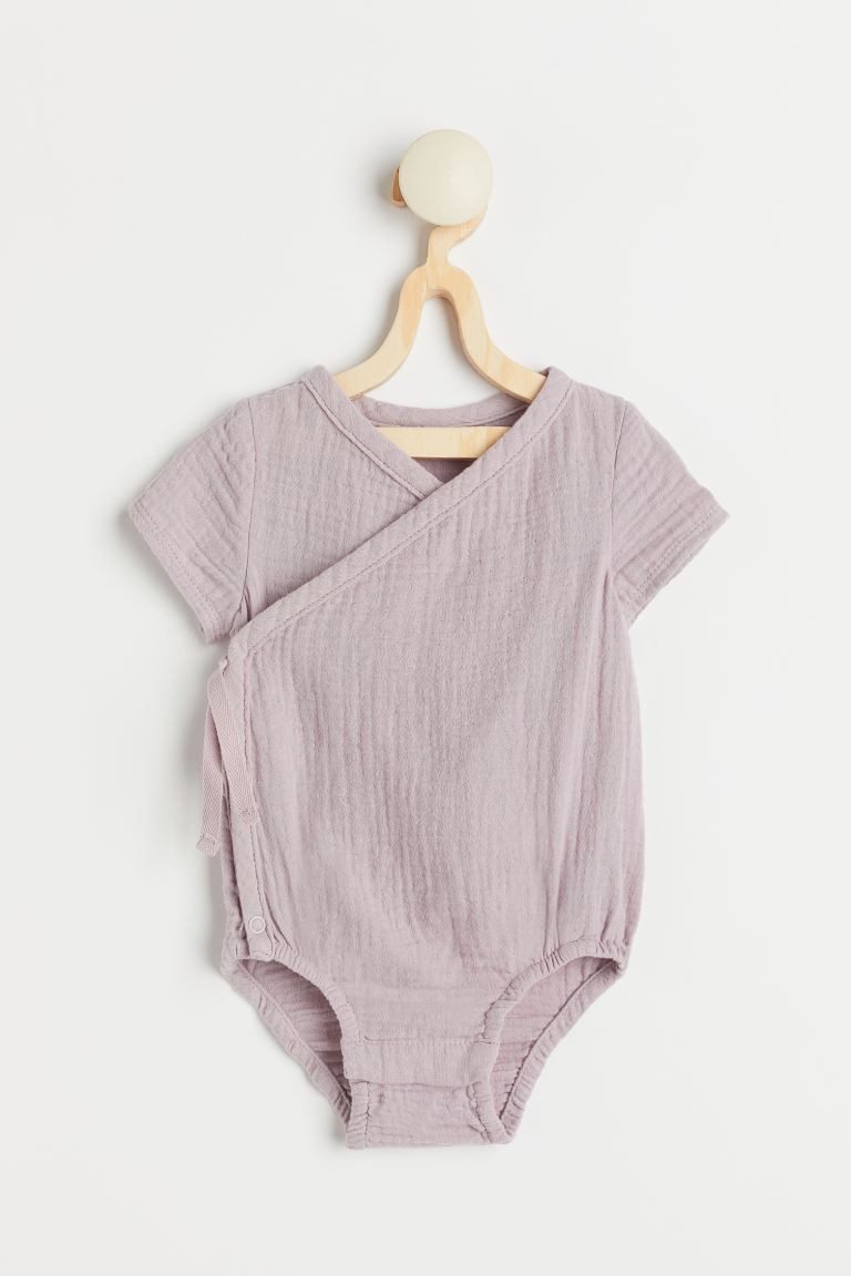 Wrapover Cotton Bodysuit | H&M (US + CA)