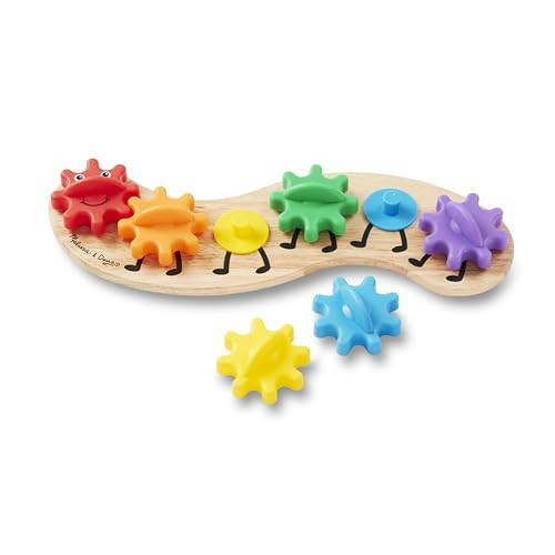 Melissa & Doug Rainbow Caterpillar Gear Toy With 6 Interchangeable Gears - For Toddlers And Babies | Amazon (US)