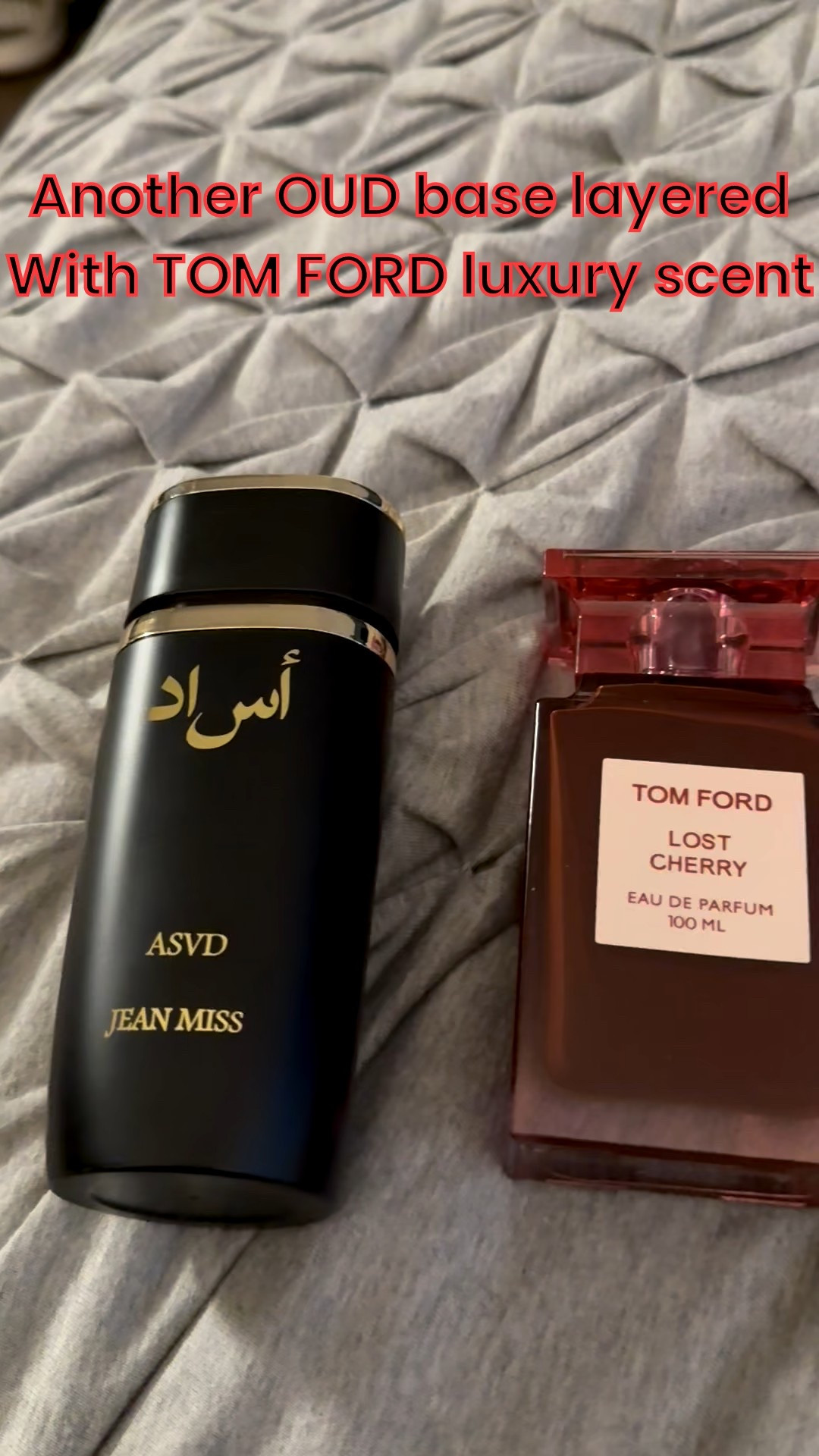 OUD base with TOM FORD LOST CHERRY layered on top. 

#LTKdayinmylife #LTKmorningroutine #LTKselfcare
