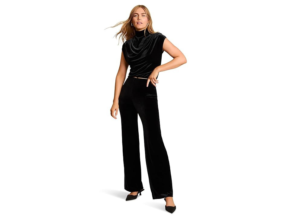 Commando Velvet Wide Leg Pants Women's Clothing Black : XL (14-16), Elastane/Polyester | Zappos