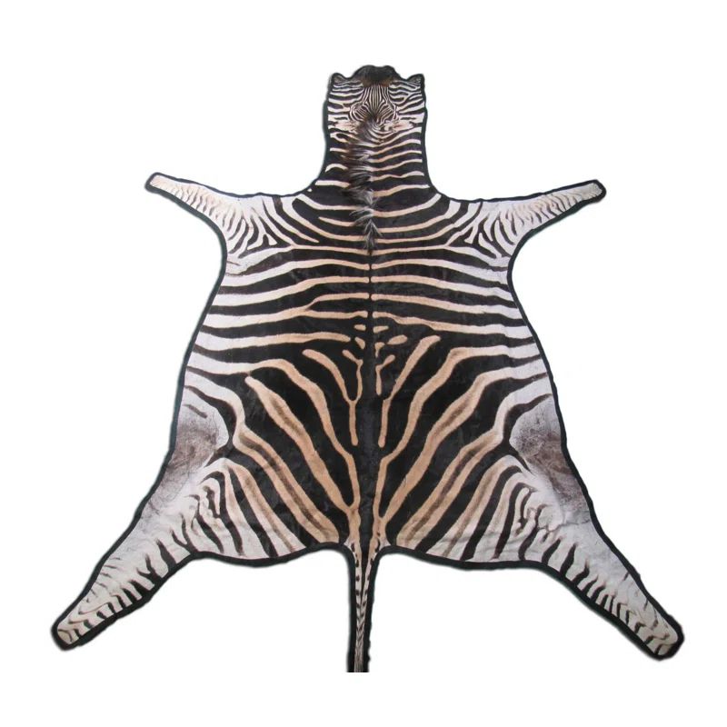 Real Zebra Skin Rug - Felted | Wayfair Professional