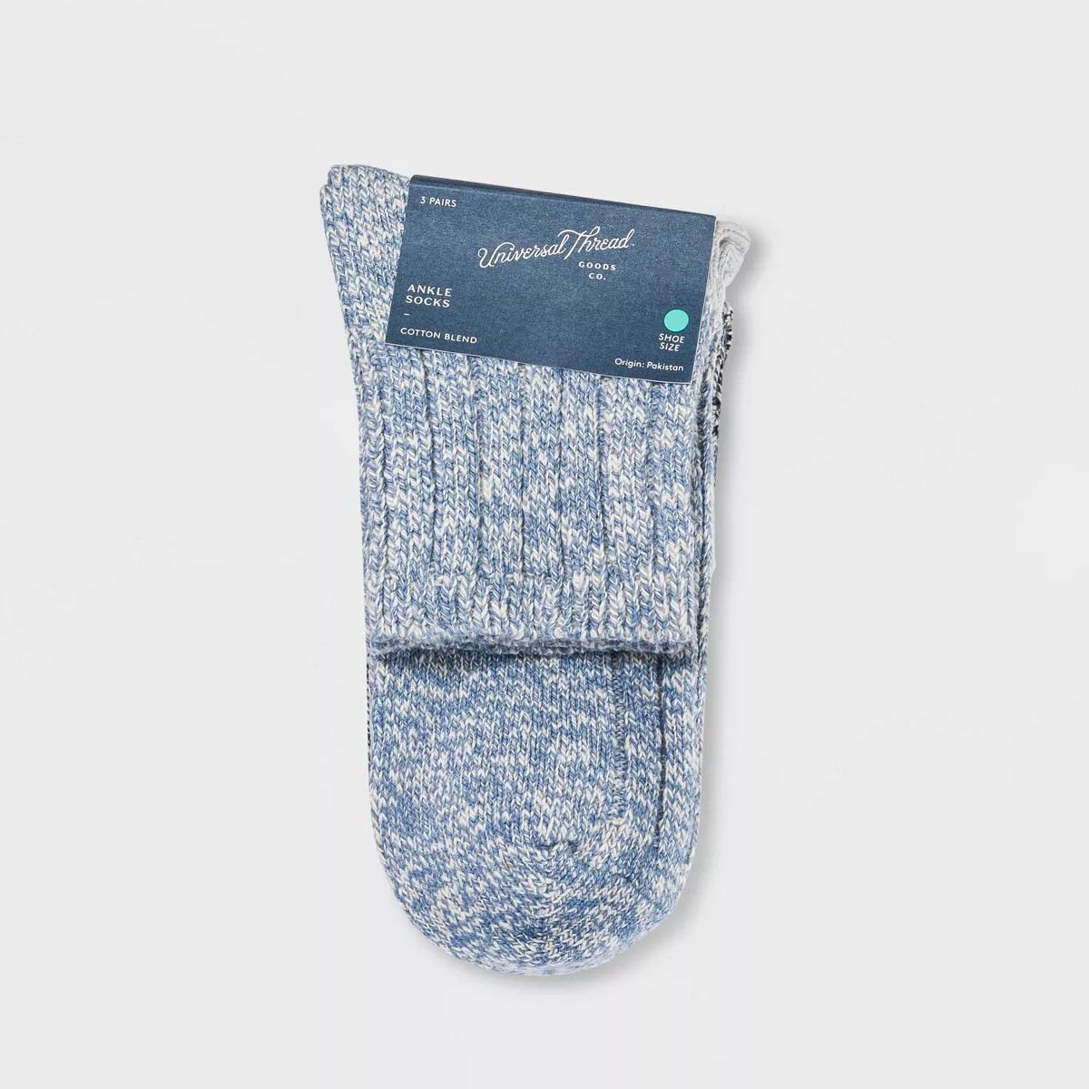 Women's Slub 3pk Ankle Socks - Universal Thread™ 4-10 | Target