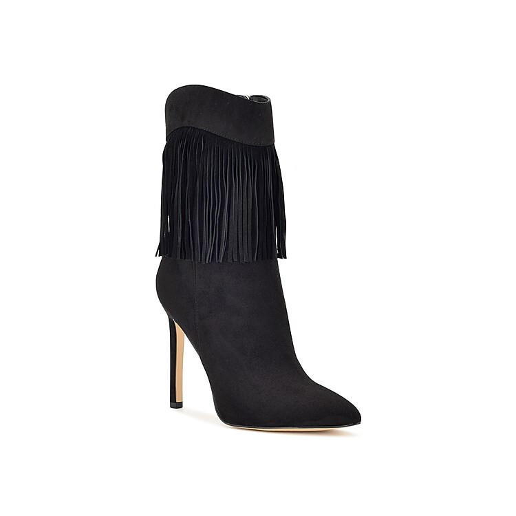Nine West Tries Bootie | Women's | Black | Size 9.5 | Boots | Stiletto | DSW
