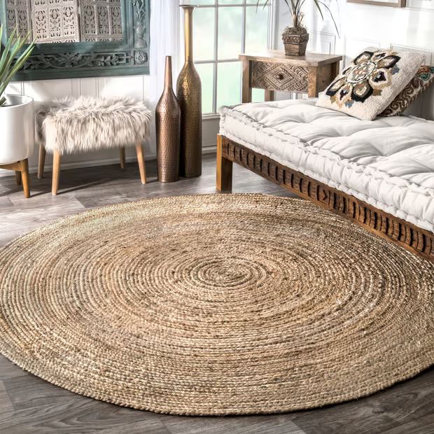 Natural Jute Braided Area Rug | Rugs USA